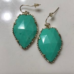 Teal Kendra Scott earrings